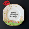 "Home Is Where Them Fuckers Ain't" Funny Rude Family Decorative Plate | Sweary Gift