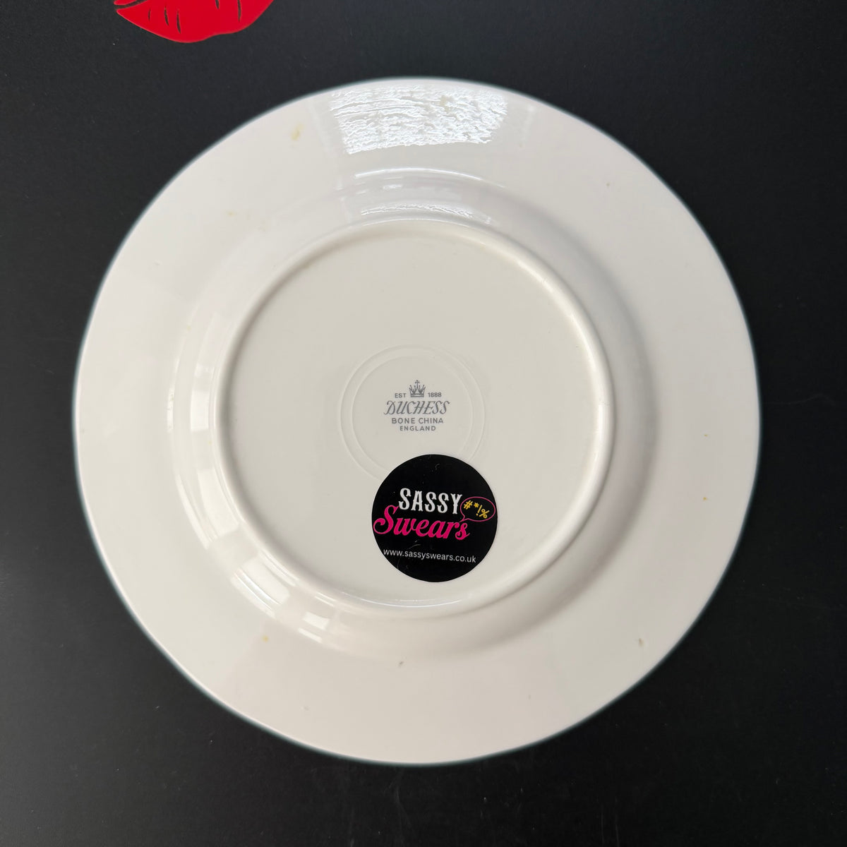 Fanny, Gothic Style Upcycled Vintage Bone China Plate