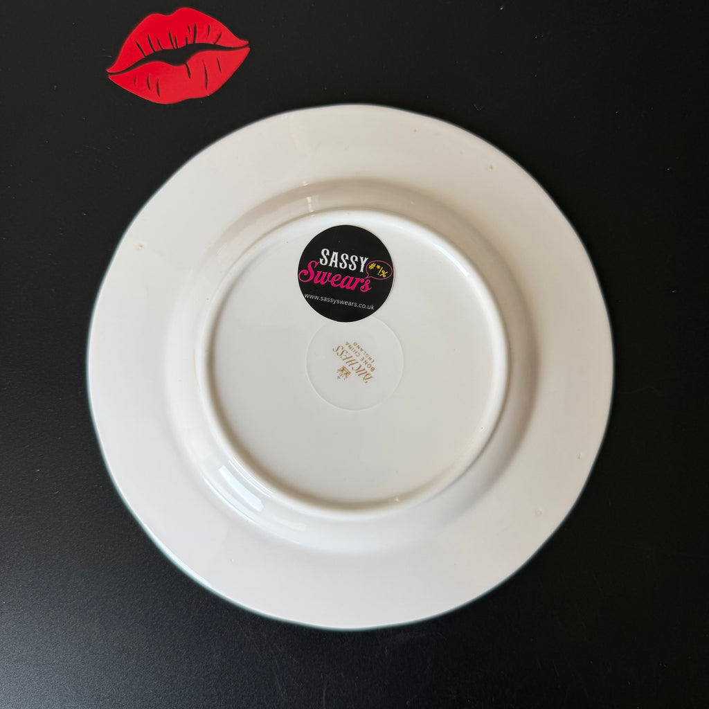 "Home Is Where Them Fuckers Ain't" Funny Rude Family Decorative Plate | Sweary Gift