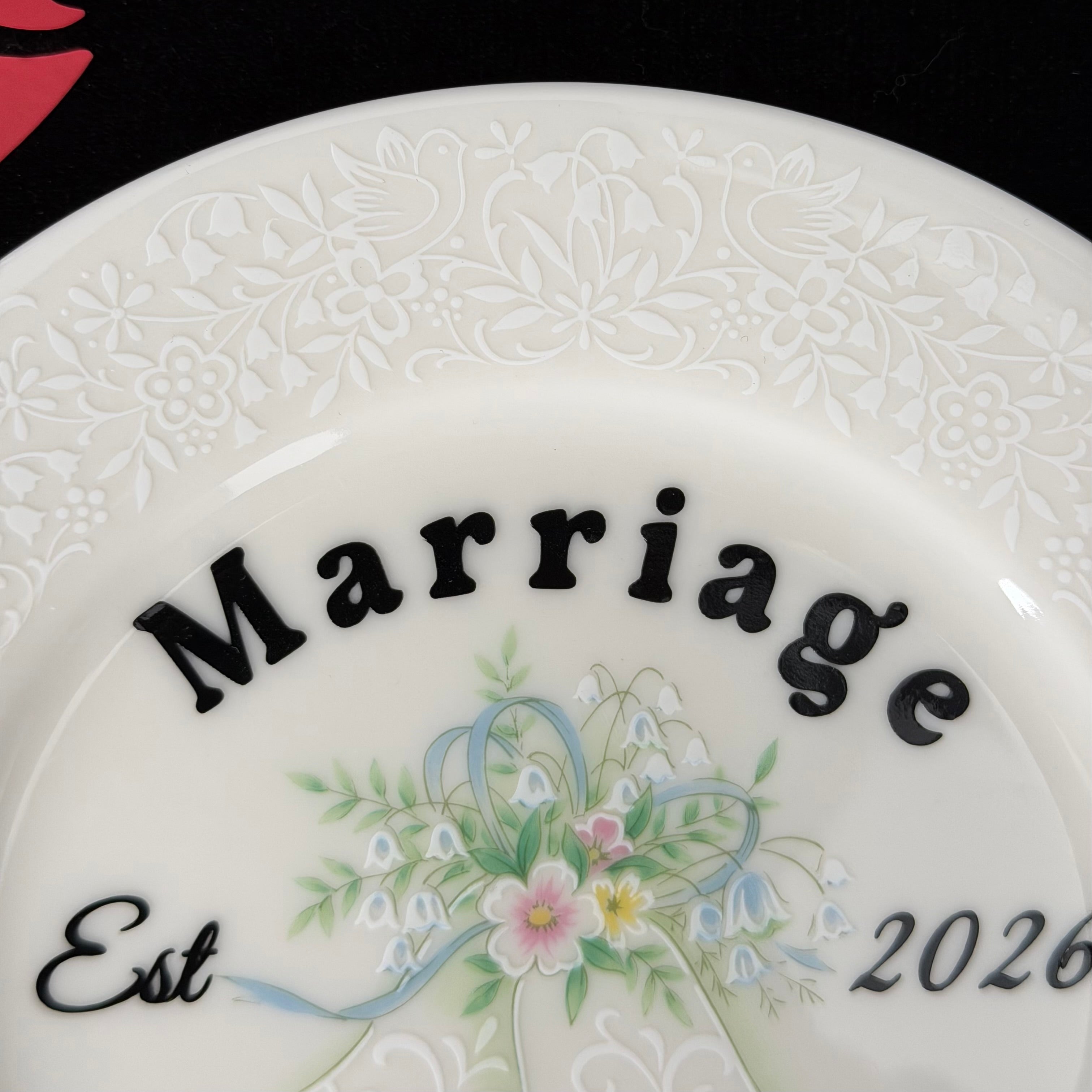 "Marriage Wankers" Personalised Wedding Plate | Funny Sweary Gift