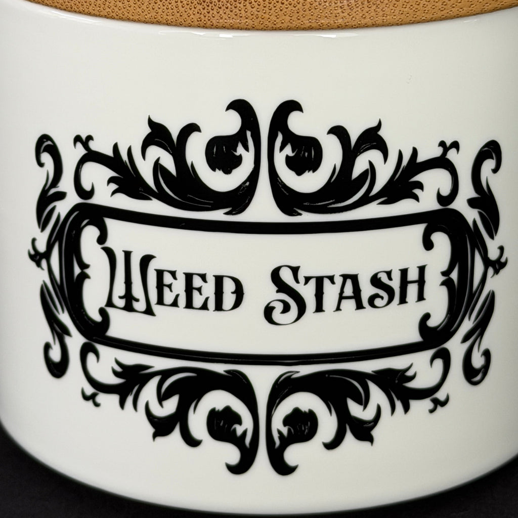 Funny Statement Storage Canister Weed Stash, Decorative Kitchen Storage Jar, Bold Home Decor, Sassy Swears