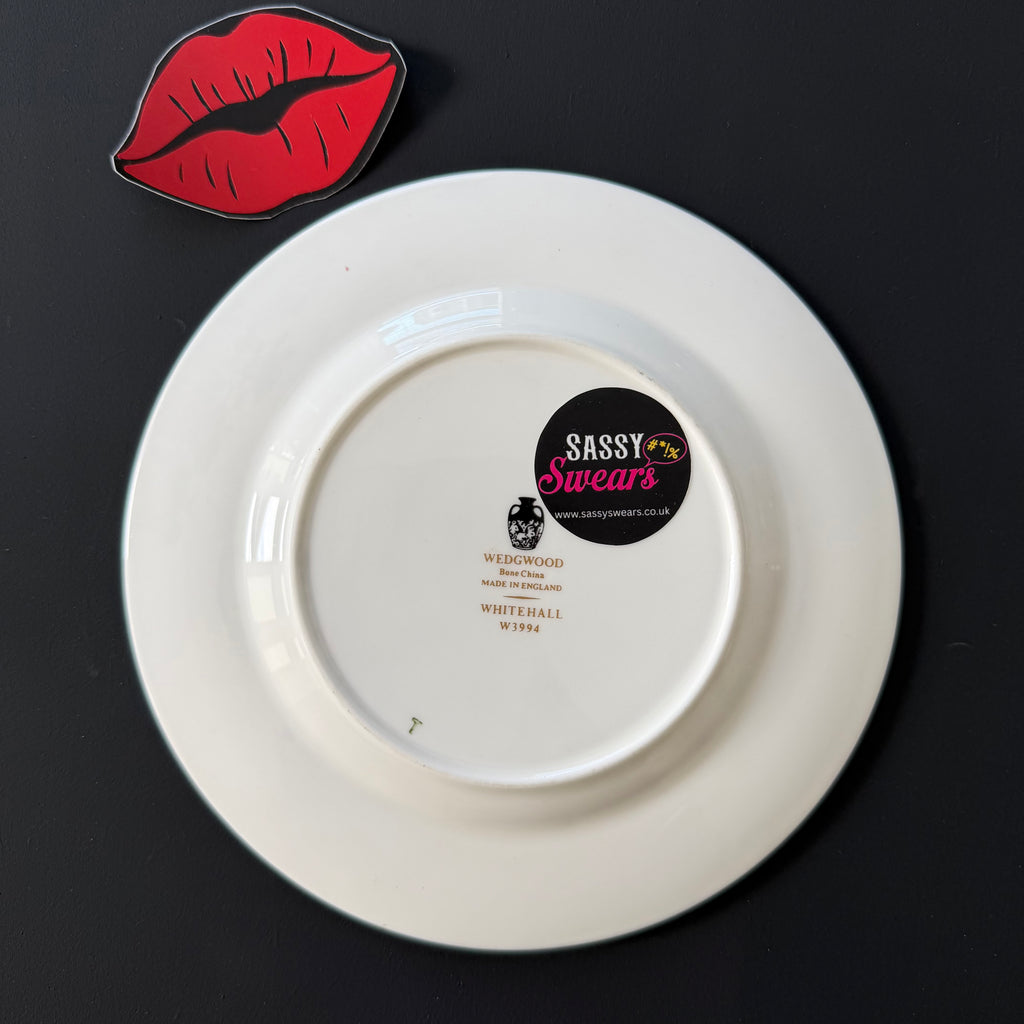 Bat Shit Crazy Vintage Wedgwood Bone China Plate