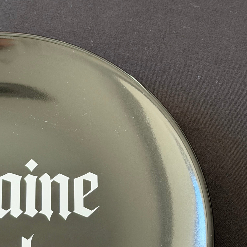 Cocaine Plate, Hand Decorated Pre Loved Modern Plate, Decorative Gift, Home Decor