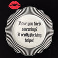 Have You Tried Swearing? It Really Fucking Helps, Funny Sweary Plate, Gothic Decor, Dark Humour Gift, Statement Home Decor
