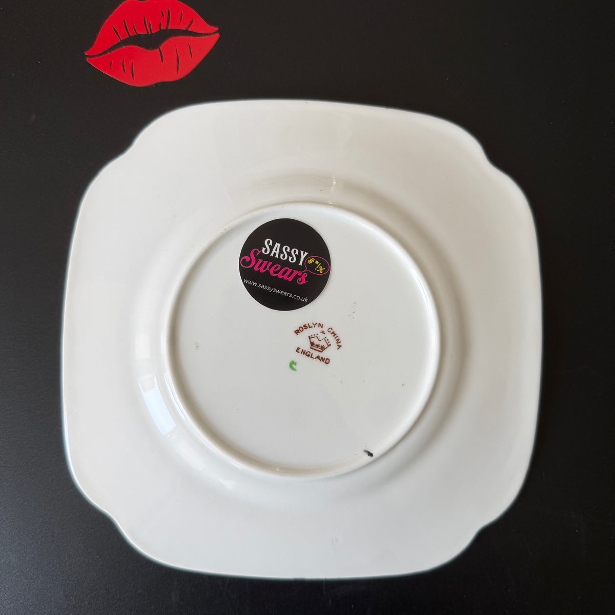 Me & My Cat Talk Shit About You, Vintage Bone China Plate