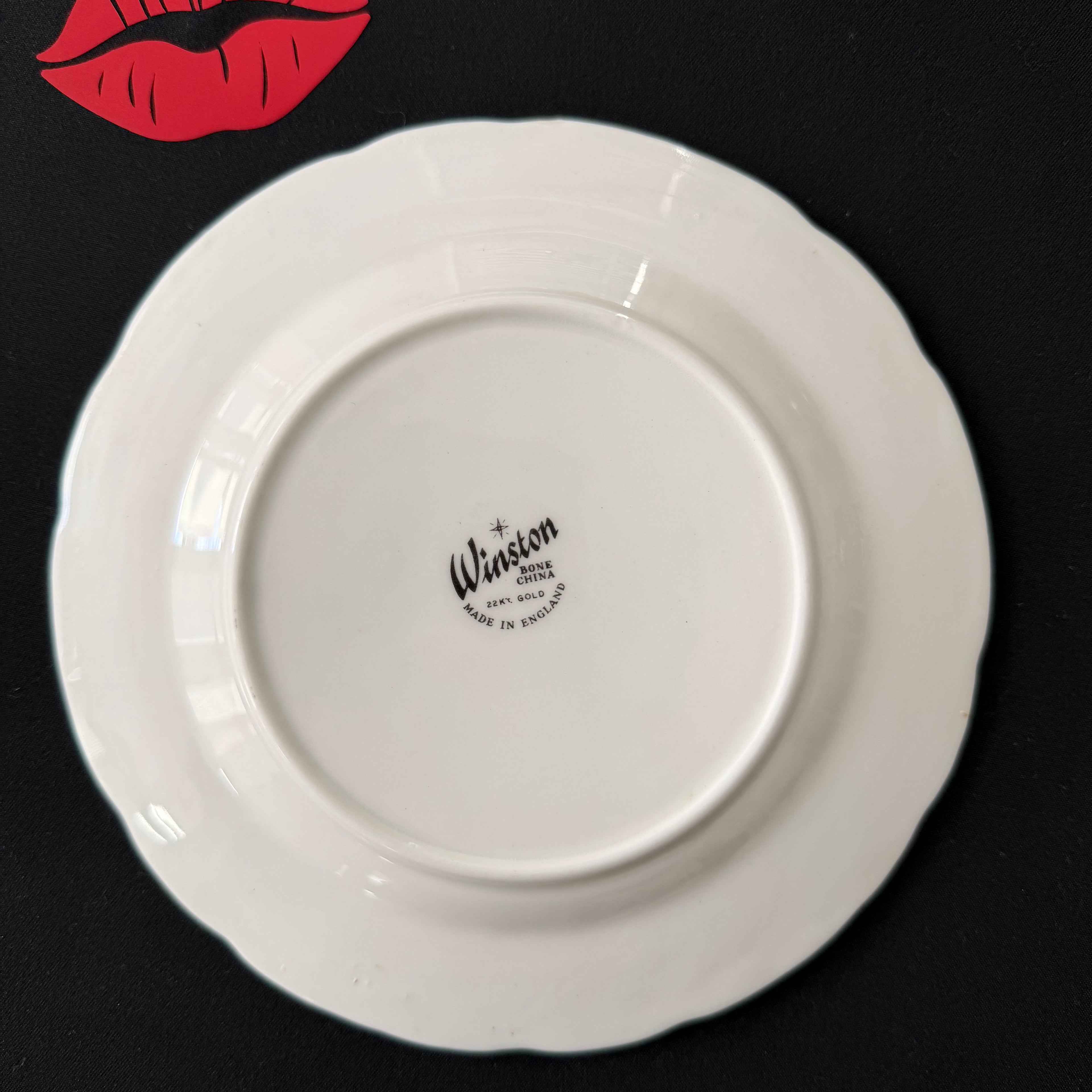 Cunt, Hand Decorated Vintage Bone China Plate, Decorative Gift, Home Decor