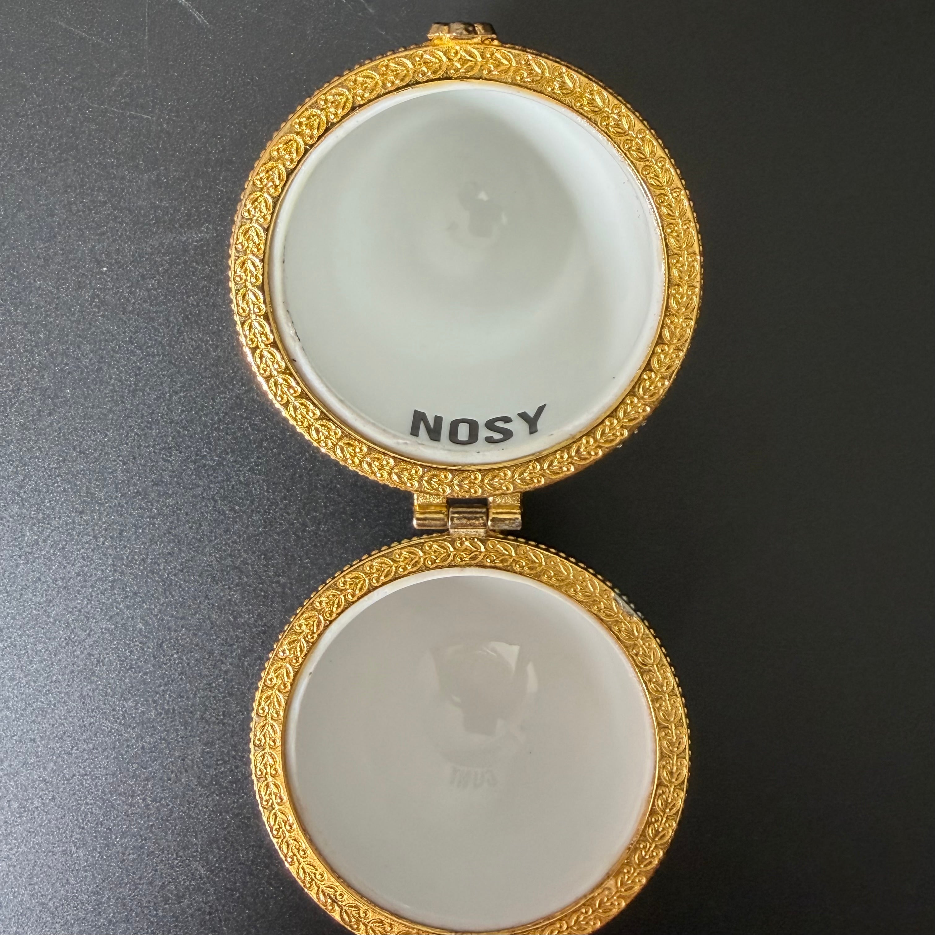 Nosy Cunt Vintage Porcelain Egg Trinket Box