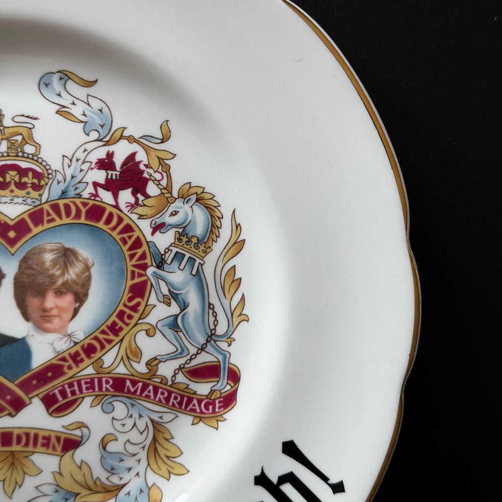 It Was an Inside Job Plate, Dark Humour Decor, Charles & Diana Commemorative Plate, Alternative Gothic Wall Decor, Sassy Statement Plate