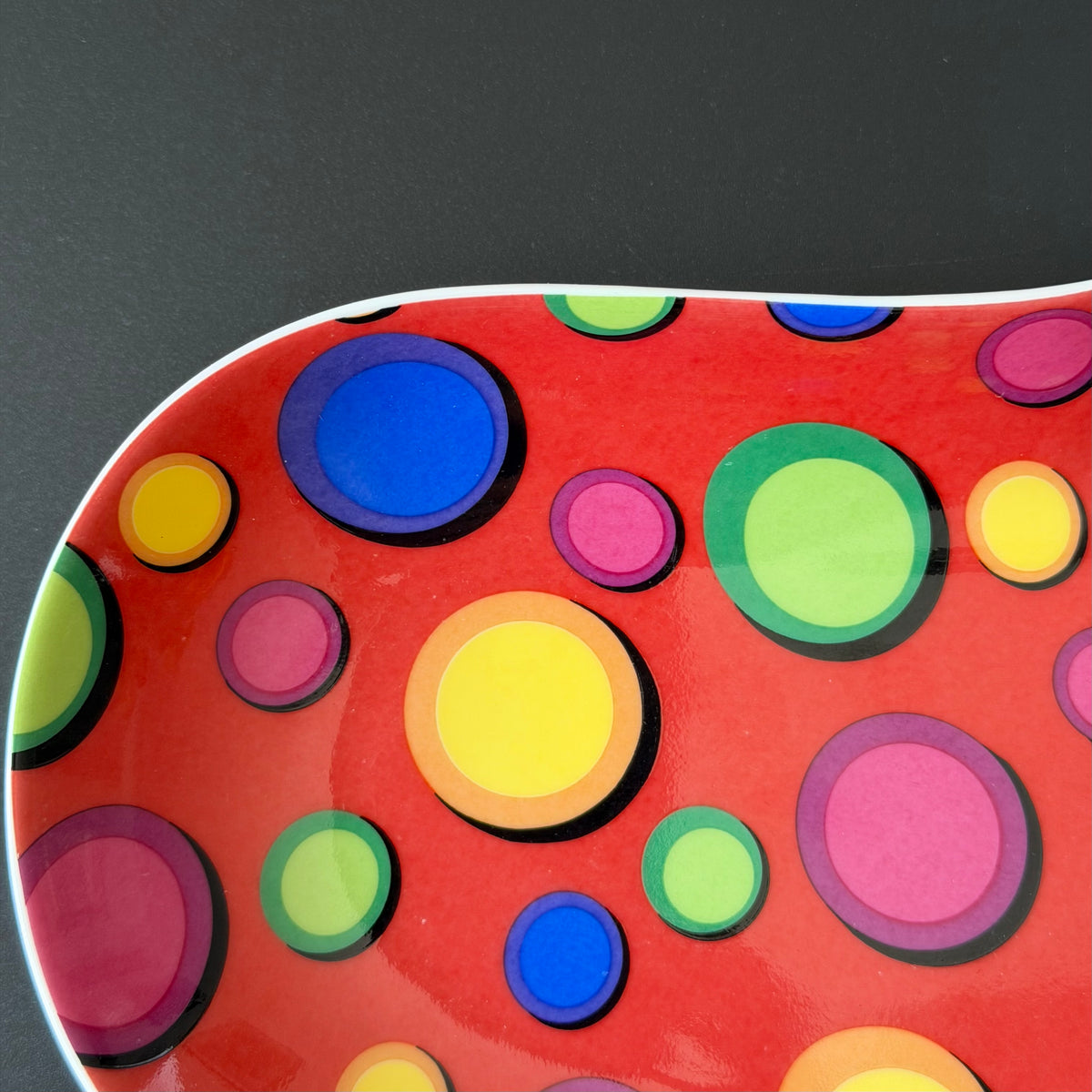 Funky Retro Cunt Decorative Plate, Colourful Statement Dish