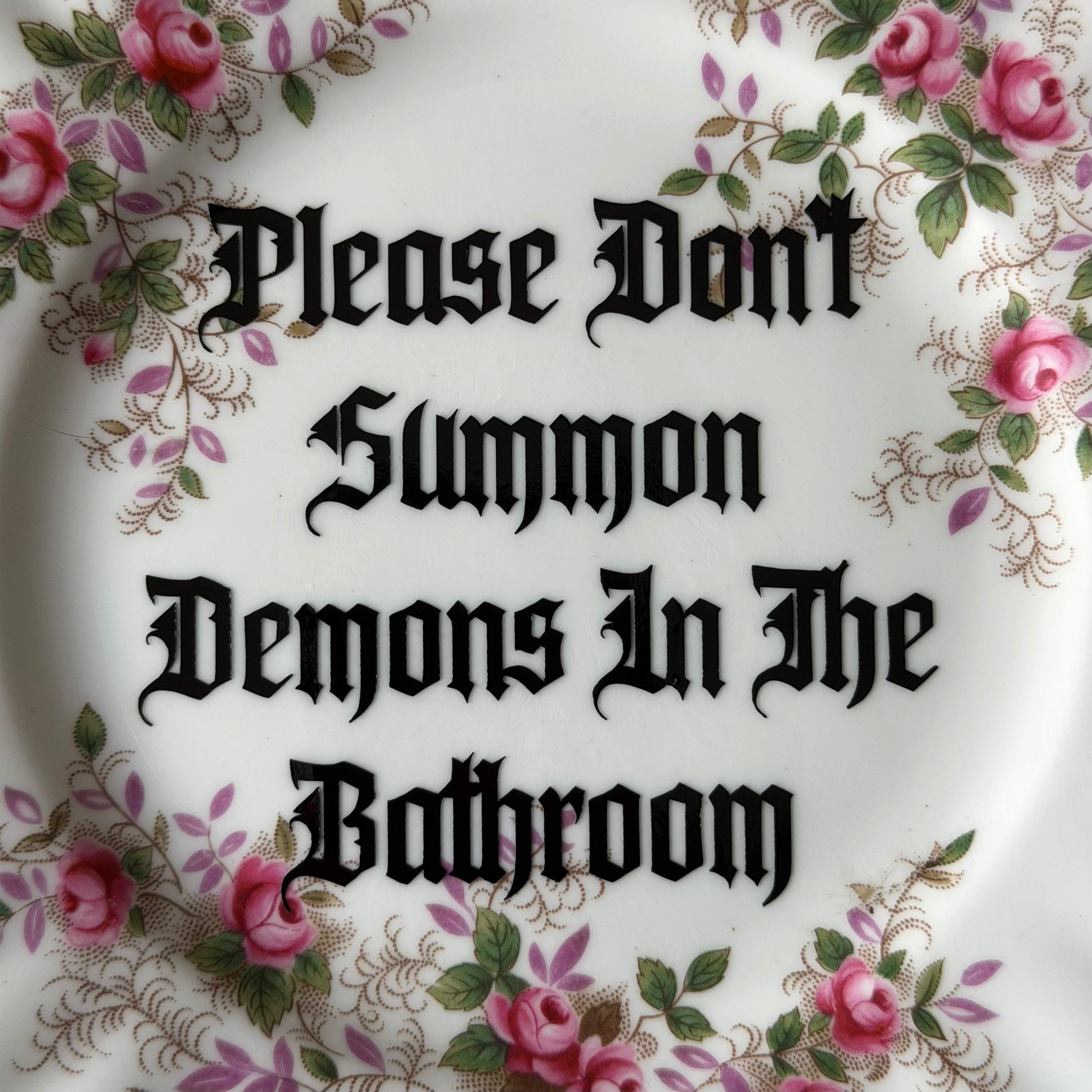 Please Don't Summon Demons In The Bathroom, Royal Albert Lavender Rose Plate