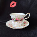 Gangsta Vintage Royal Albert Bone China Statement Cup & Saucer, Home Decor