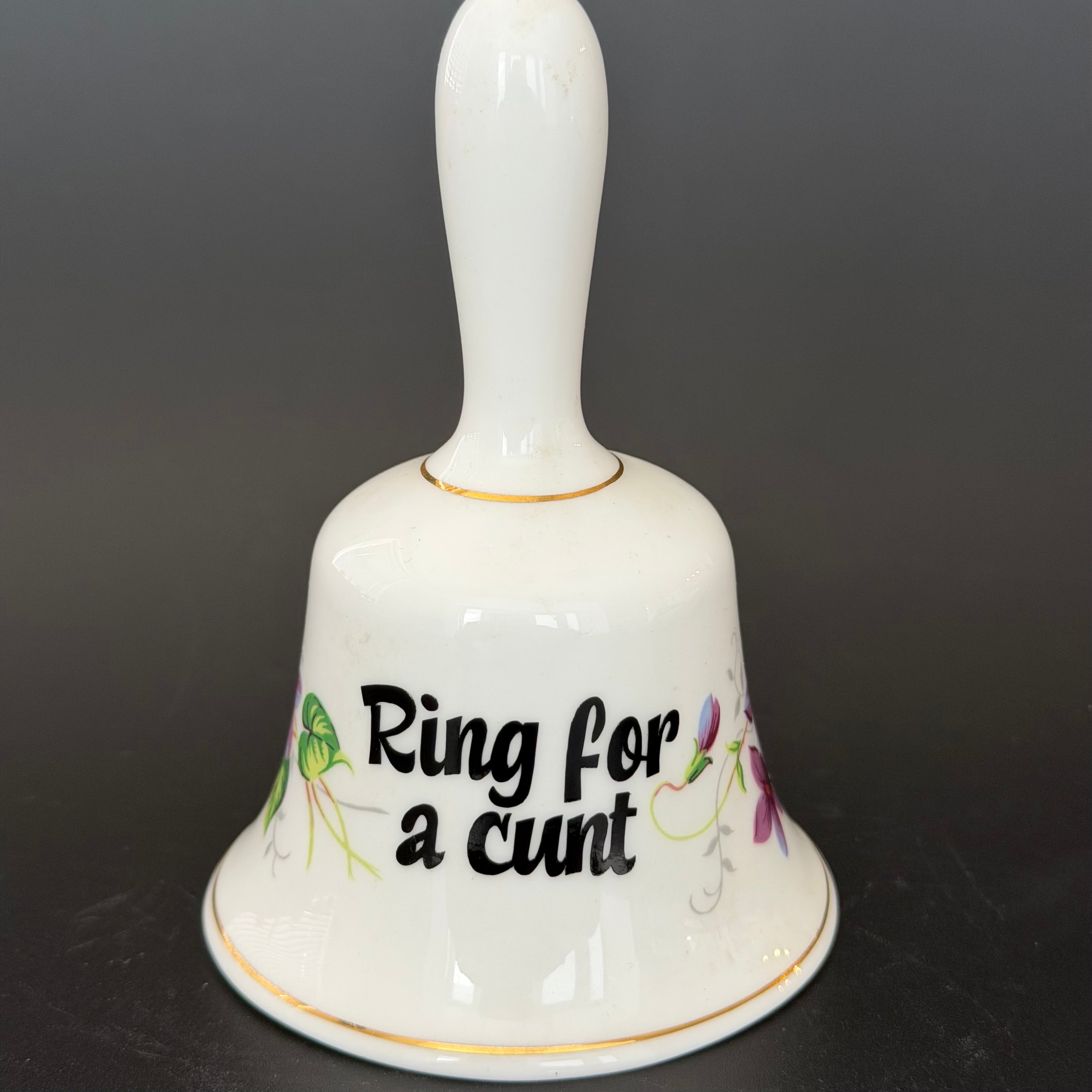 Ring For A Cunt Vintage Fine Bone China Bell