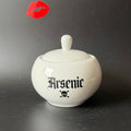 Arsenic, Funny Sugar Bowl – Round, Cheeky Kitchen Storage Jar, Sweary Kitchen Decor