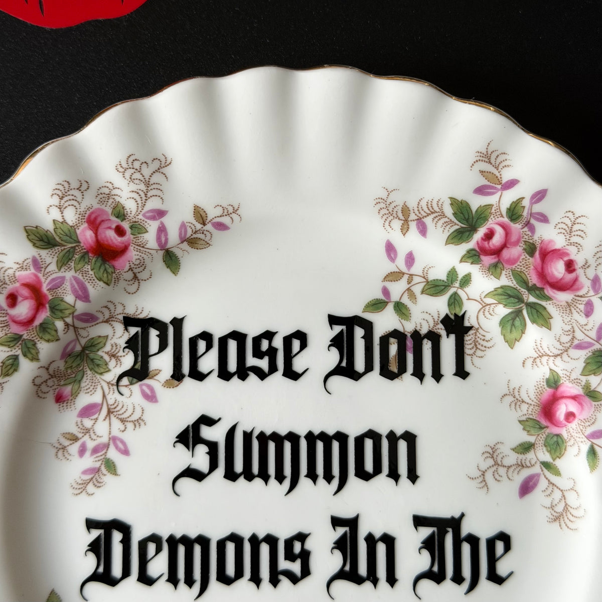 Please Don't Summon Demons In The Bathroom, Royal Albert Lavender Rose Plate