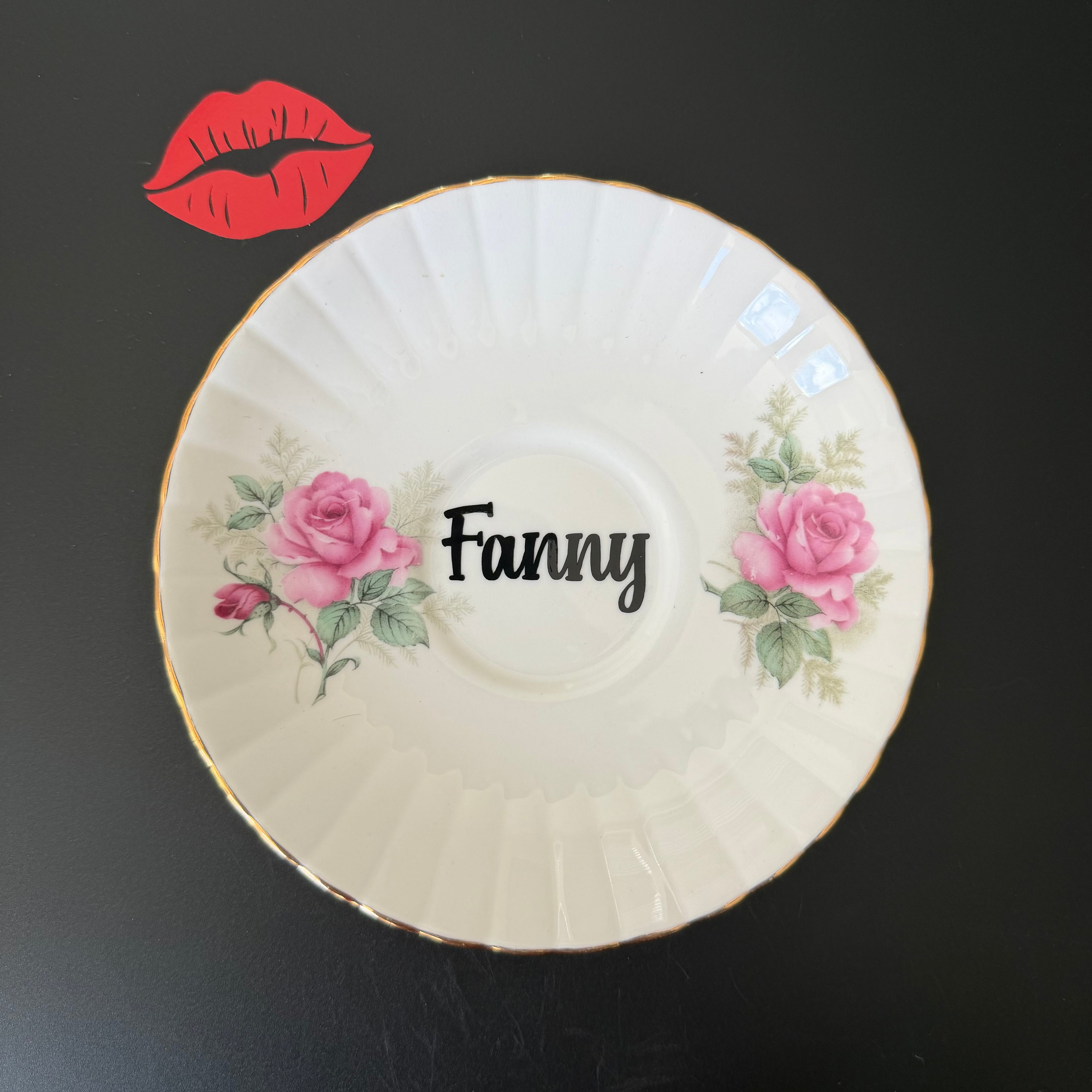 Fanny Vintage Bone China Saucer Decorative Plate