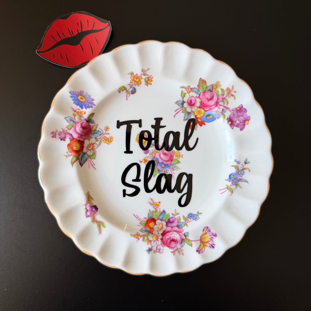 Total Slag Vintage Spode Bone China Decorative Plate