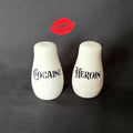 Cheeky Cocaine & Heroin Salt and Pepper Shakers, Funny Sweary Kitchen Decor Gift