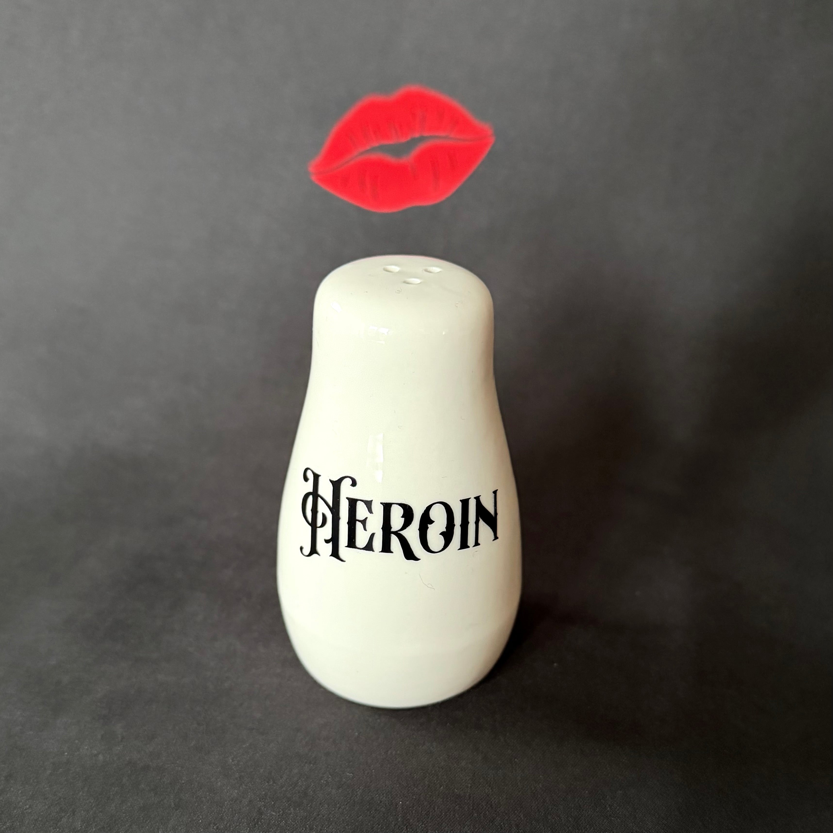 Cheeky Cocaine & Heroin Salt and Pepper Shakers, Funny Sweary Kitchen Decor Gift