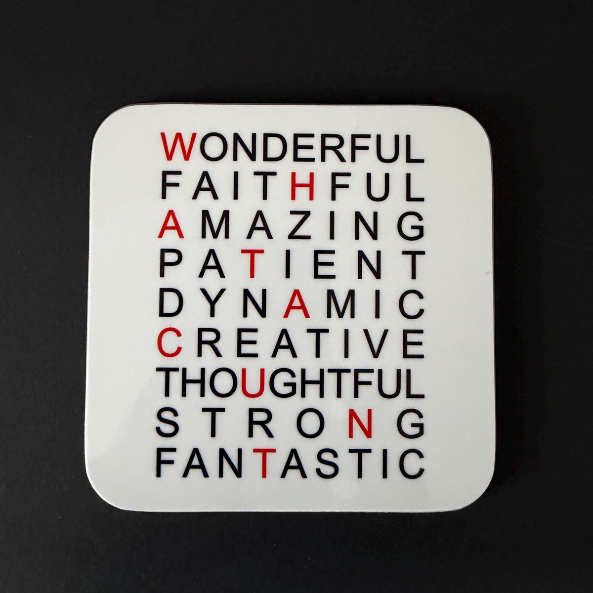 What a Cunt Coaster, Hidden Message, Christmas, Birthday Gift, Rude Funny drinks Coaster Present