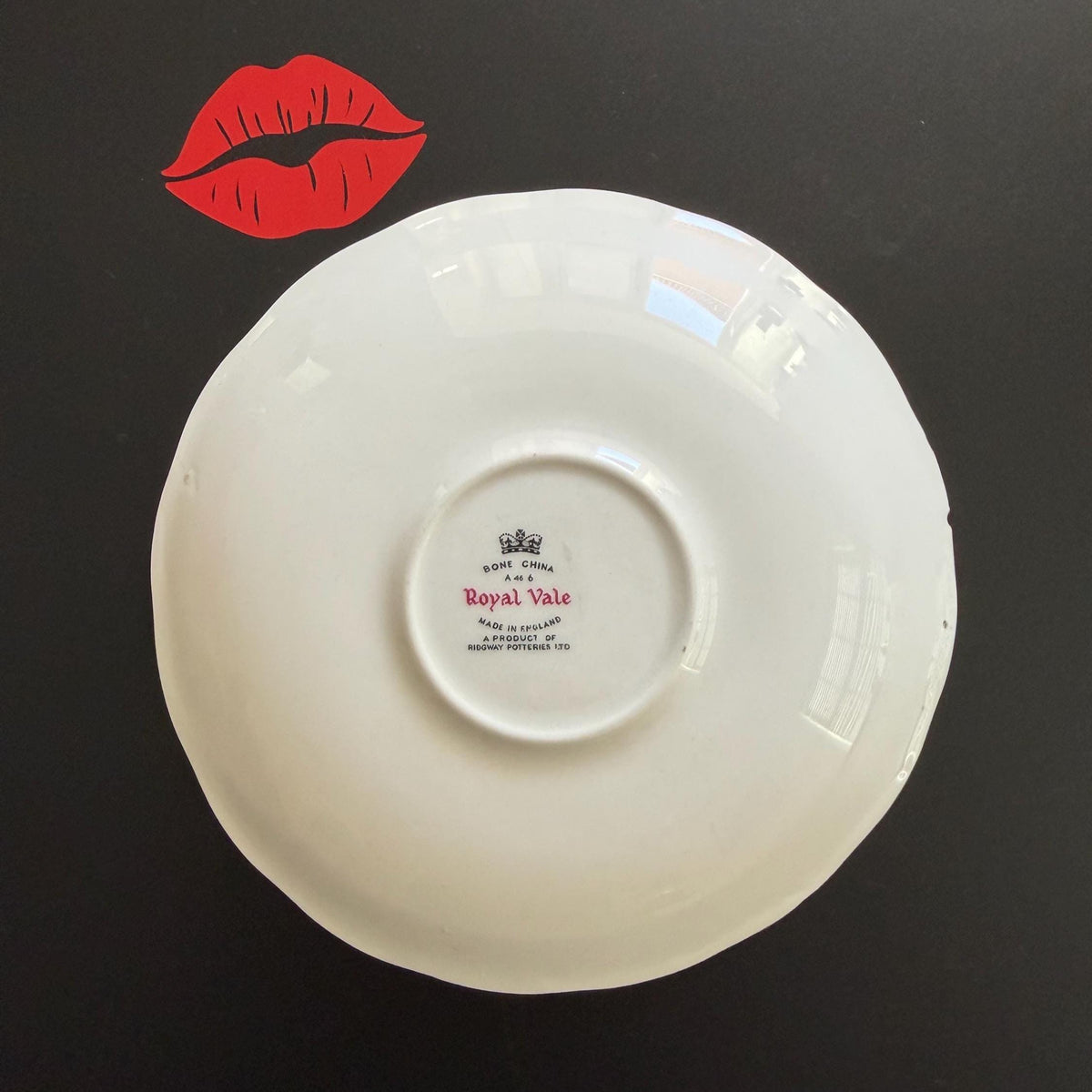 Oh Shit! Upcycled Bone China Profanity Plate