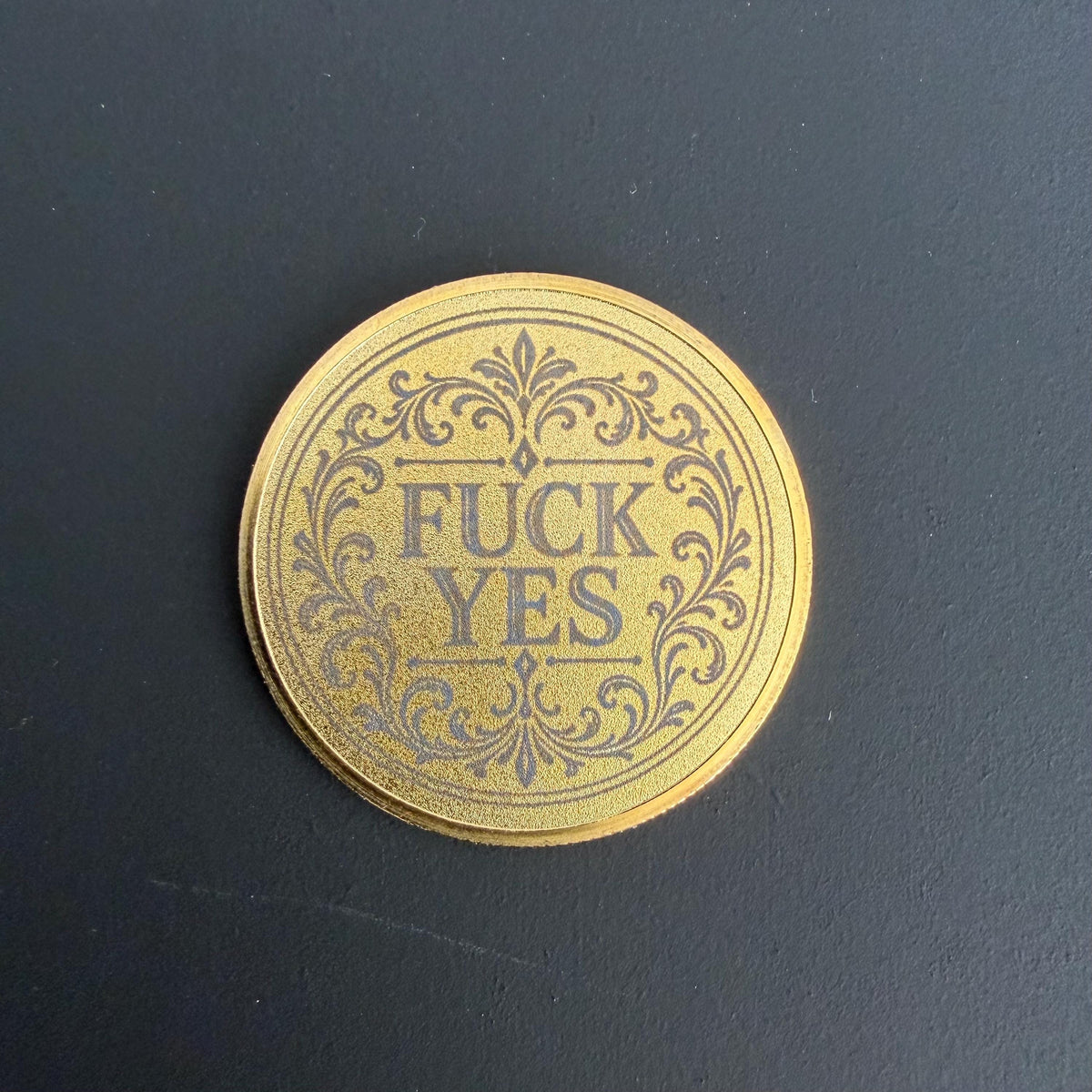 Fuck Yes / Fuck No, Decision Double Sided Coin, Flip To Decide, Adult Gift, Rude Novelty Gift, Birthday Christmas Secret Santa Present,