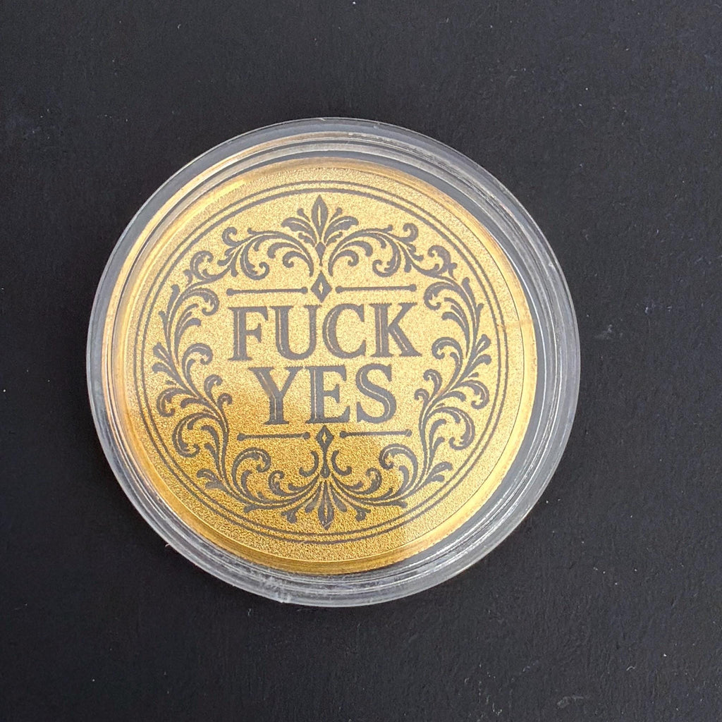 Fuck Yes / Fuck No, Decision Double Sided Coin, Flip To Decide, Adult Gift, Rude Novelty Gift, Birthday Christmas Secret Santa Present,
