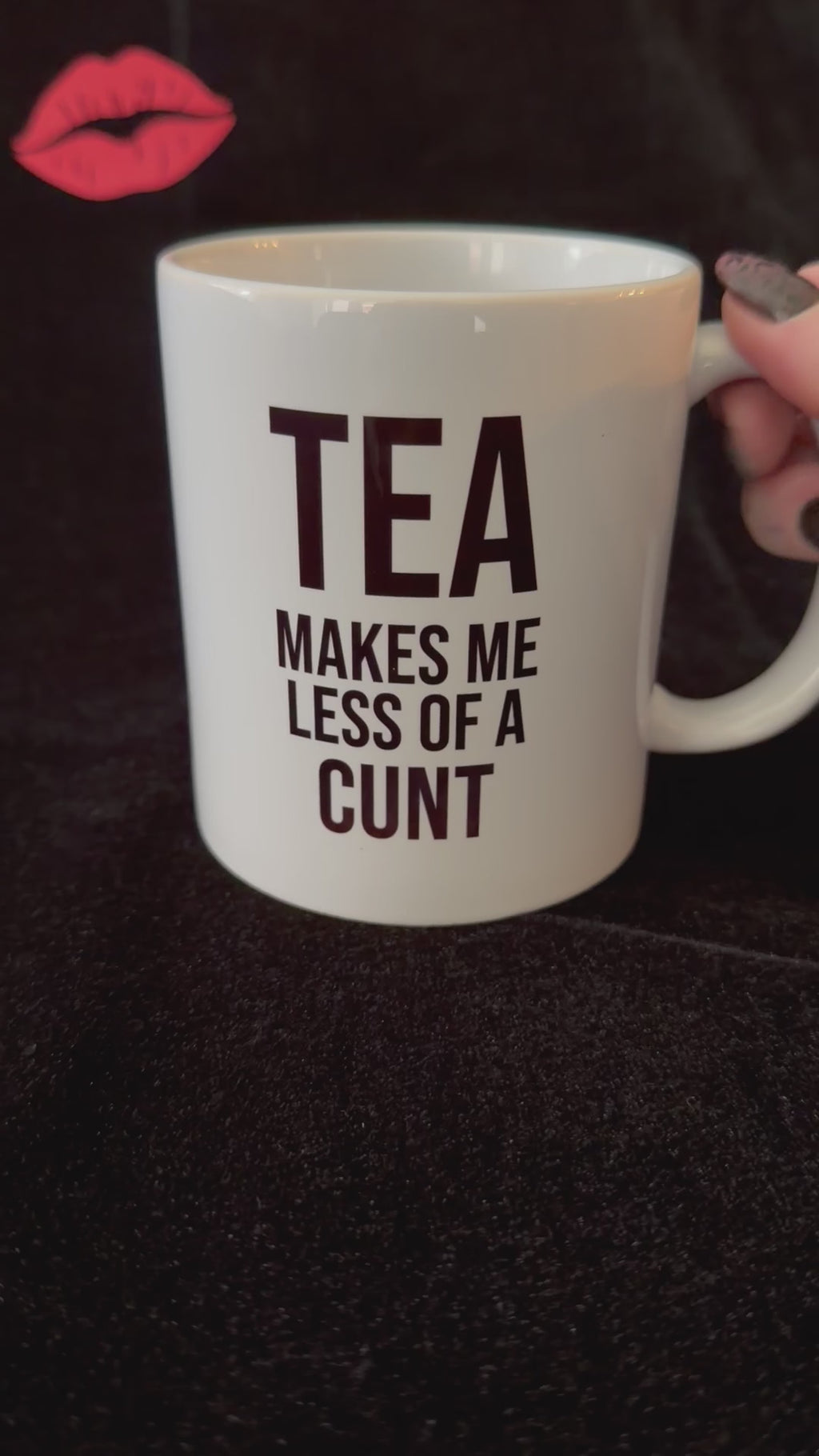 Tea Makes Me Less Of A Cunt, Funny Mug, Cheeky Statement Mug, Sassy Swears