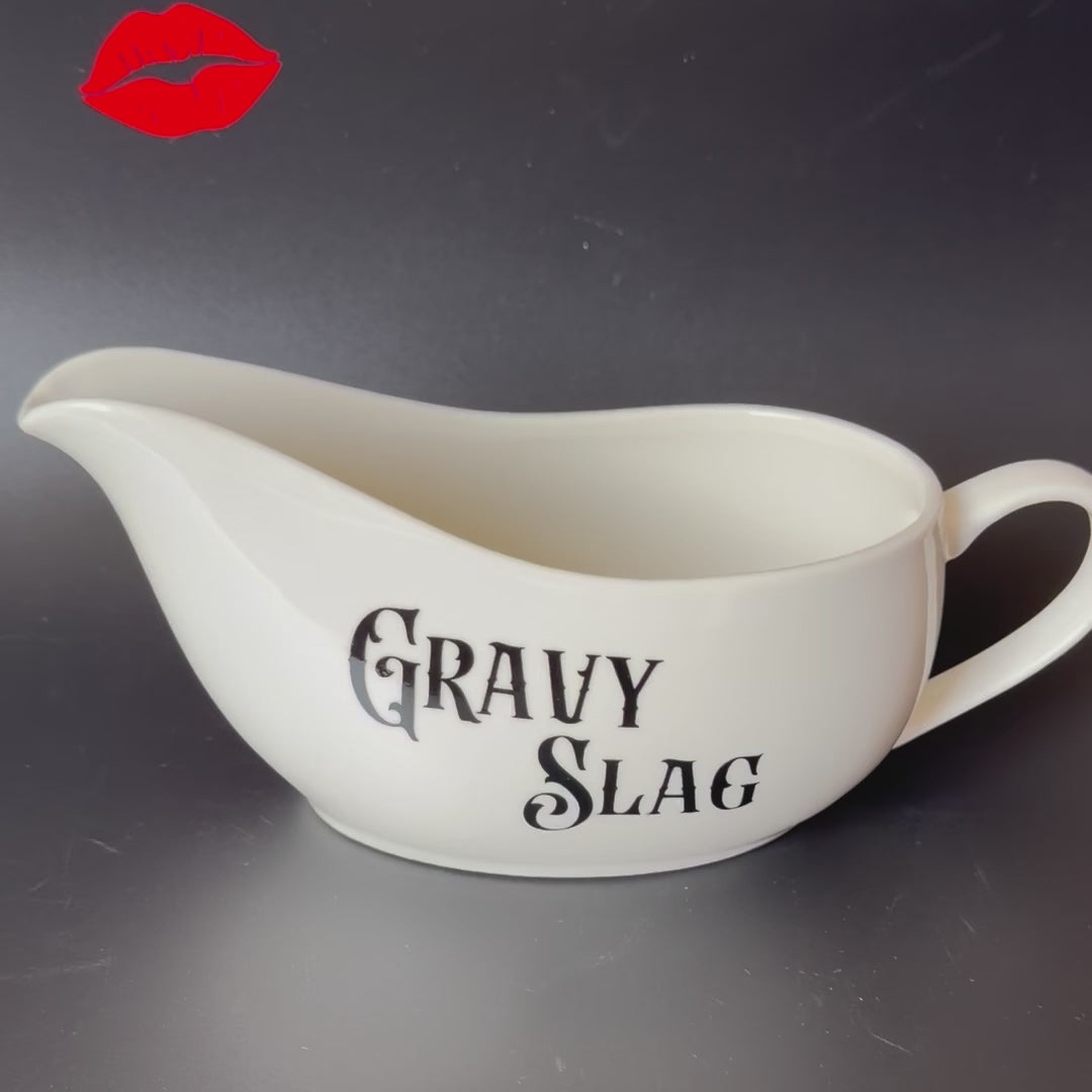 Gravy Slag – Cheeky Porcelain Gravy Boat, Jug