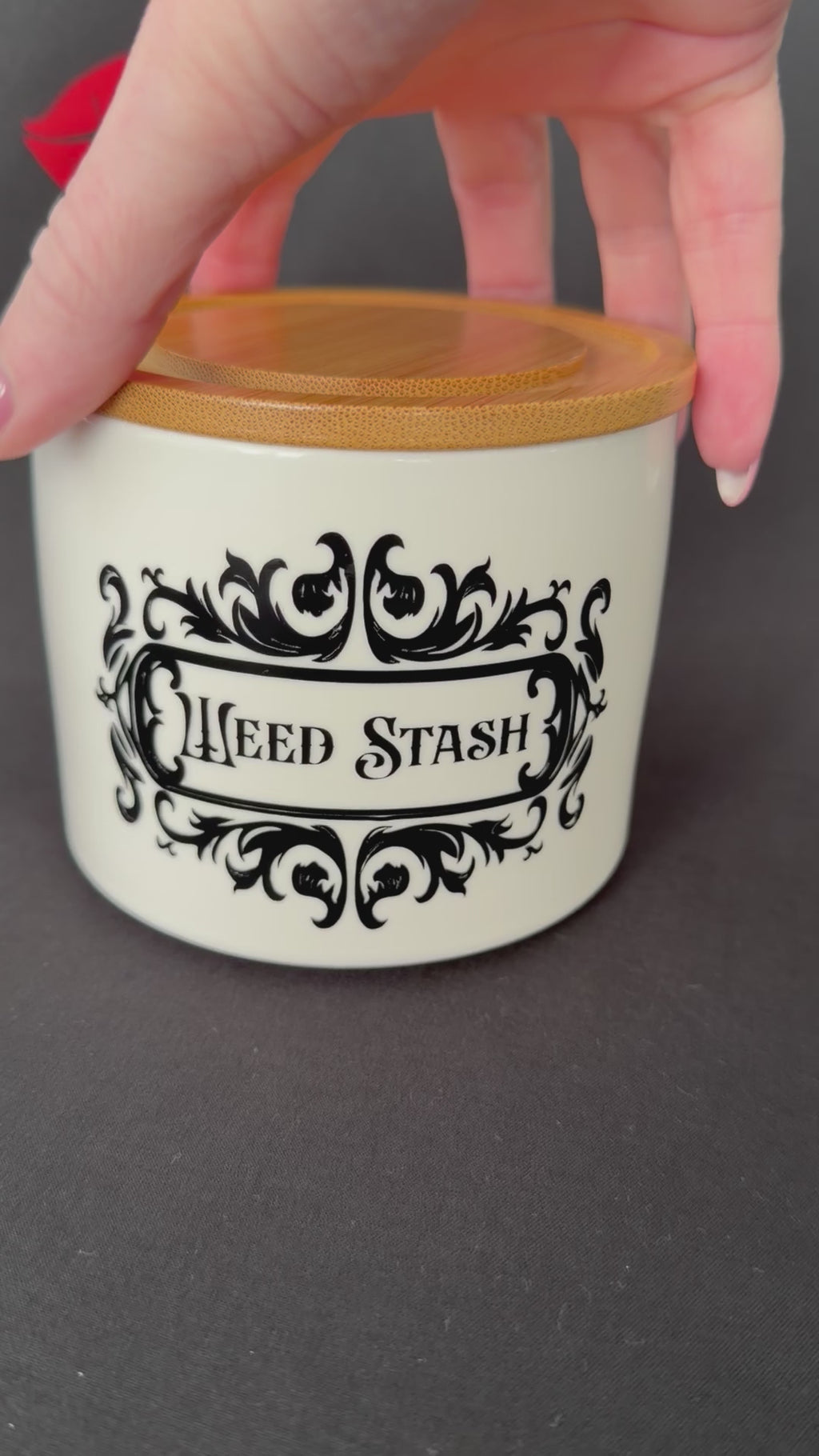 Funny Statement Storage Canister Weed Stash, Decorative Kitchen Storage Jar, Bold Home Decor, Sassy Swears