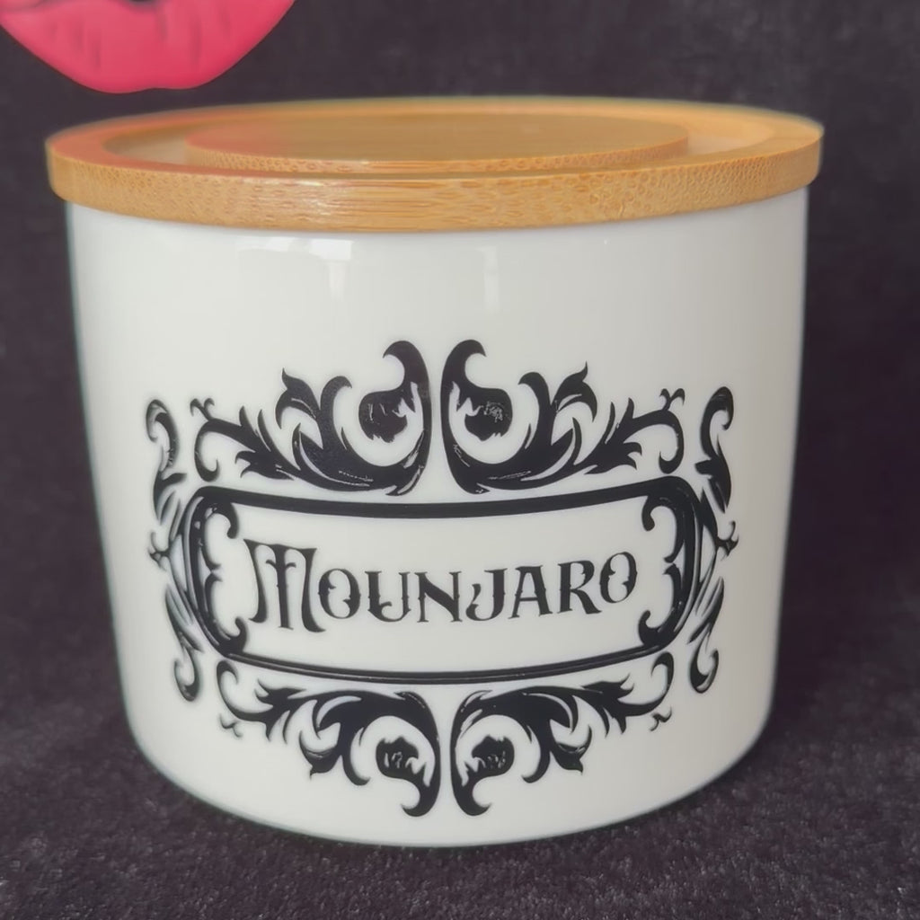 "Mounjaro" Ceramic Storage Canister | Funny Kitchen Jar | Sassy Swears