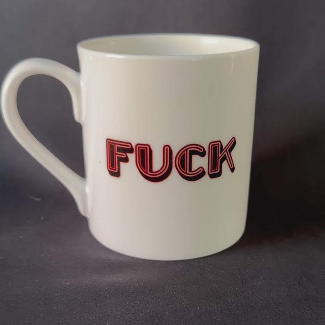 Fuck Funny China Mug, Cheeky Statement Mug, Sweary Mug, Sassy Swears